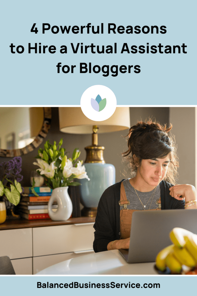 Photo depicting why to Hire a Virtual Assistant for Bloggers